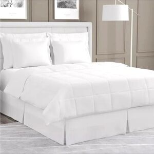 💟Magic Skirt Tailored Bedskirt 15 in Drop - White - Full, , or King